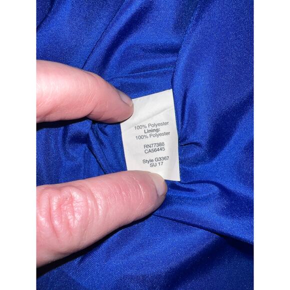 J Crew Blue Razer silky fancy tank Sz 4 - Picture 4 of 6